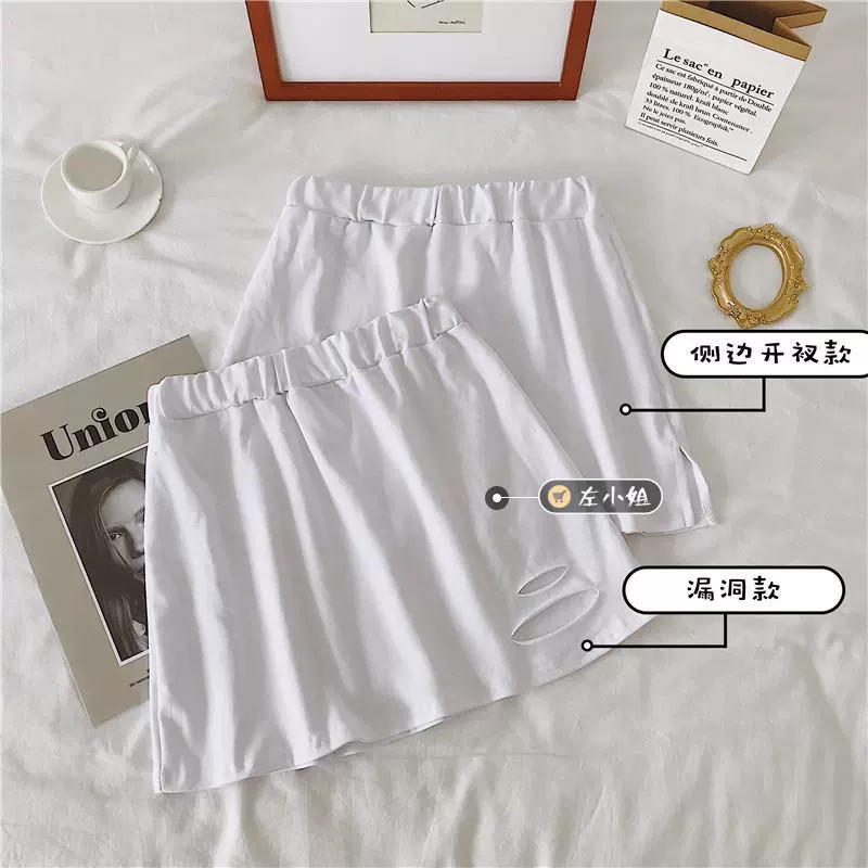 Подол пердит занавески снизу весна-осень свитер с маленькой белой юбкой, Уложенной в универсал, Внутренняя юбка-чехол для женщин