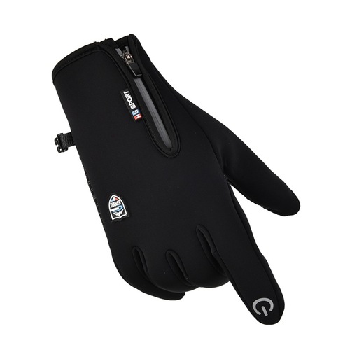 Autumn and winter new men's and women's gloves with velvet to keep warm, cold-proof and waterproof touch-screen long finger gloves for cycling and driving cross-border supply