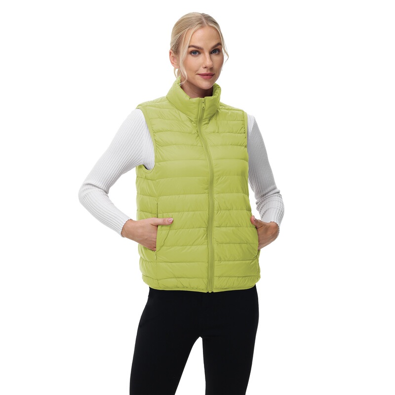 Autumn and Winter Women's down Vest, Lightweight 80% White Duck Down, Slim Fit, Warm Outerwear for Sports and Outdoor Activities Autumn and Winter Women's down Vest, Lightweight 80% White Duck Down, Slim Fit, Warm Outerwear for Sports and Outdoor Activities