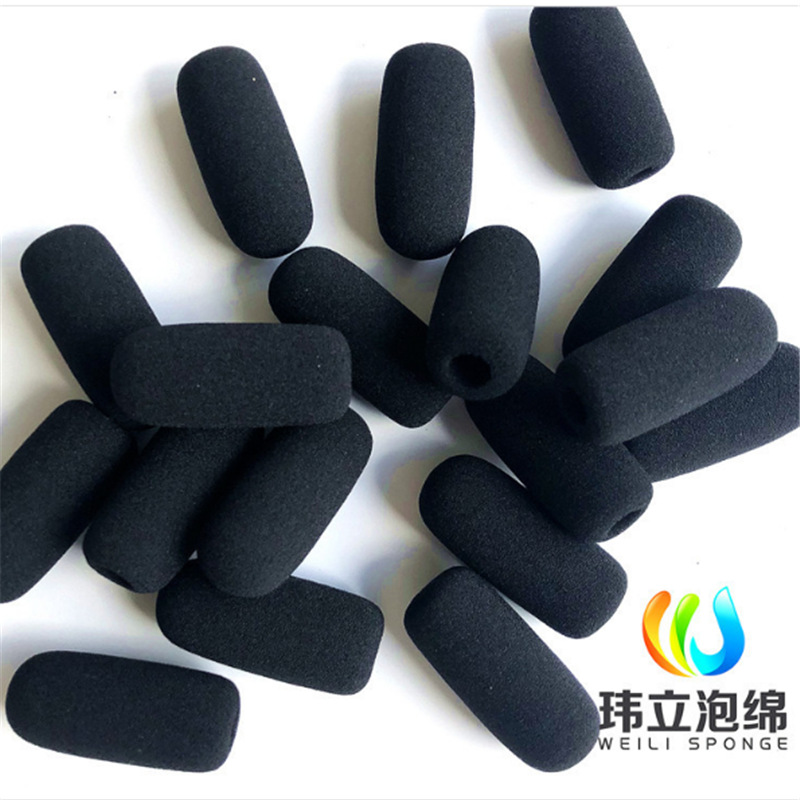厂家直供长条电容采访麦克风话筒罩摄像机专用防风绵手持式麦克风