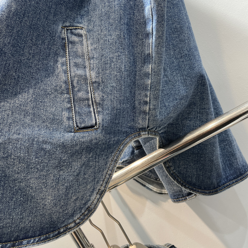 Marca de moda europea y americana 2023 otoño nueva moda suelta Denim chaleco mujeres grande retro chaleco superior image 4