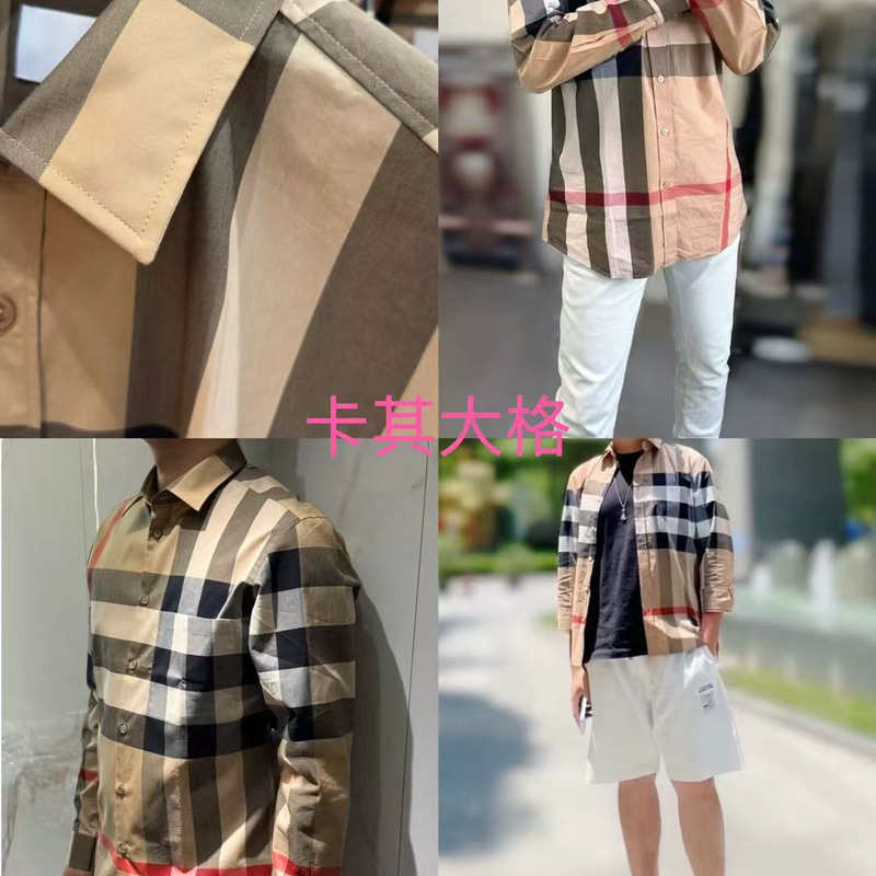 Shenzhen Nanyou High-End Version Bbr Shirt, Large Check Shirt, Unisex, Couple Style, Versatile, Business Casual, Suitable for All Seasons Shenzhen Nanyou High-End Version Bbr Shirt, Large Check Shirt, Unisex, Couple Style, Versatile, Business Casual, Suitable for All Seasons