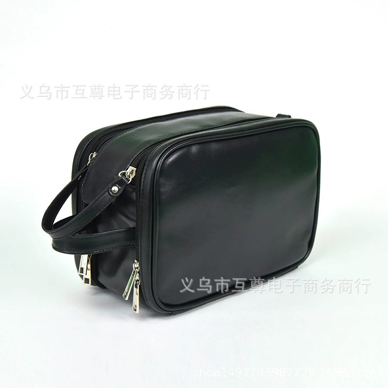 Polyurethane travel bag, handheld organizer bag, capacious cosmetic bag, for import