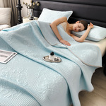 外贸A类凉感丝夏凉被多功能盖毯可水洗床盖午睡毯子单双人空调被