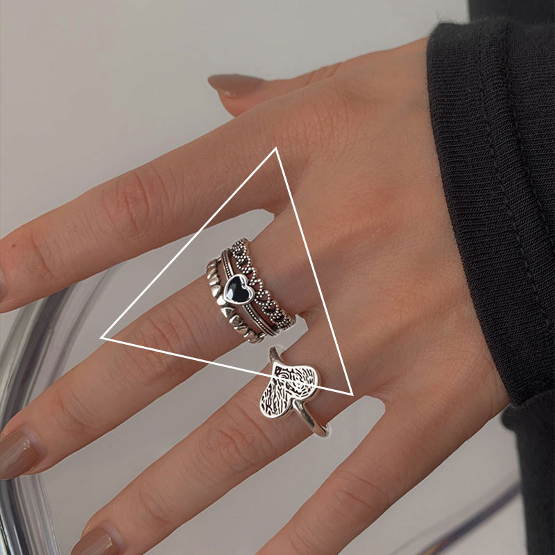 Open Love Heart Ring Female SpecialInterest Design Affordable Luxury Fashion Refined Personalized Retro HighGrade Temperament Fashionpicture10