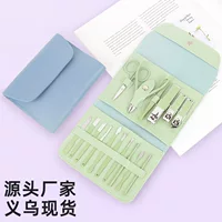 Зеленый набор из 16 предметов Matcha Beauty Nail Art Tools костюм Полный набор Домашняя машинка для стрижки ногтей костюм Маникюрная машинка для стрижки ногтей костюм