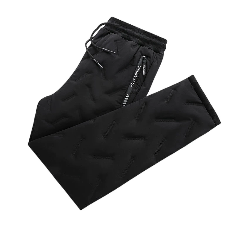 Keep warm trousers with down for leisure, plus size