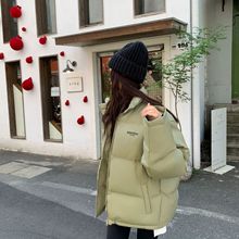 白鸭绒羽绒服女2025基础款美式男加厚保暖外套冬潮牌PU皮面包服