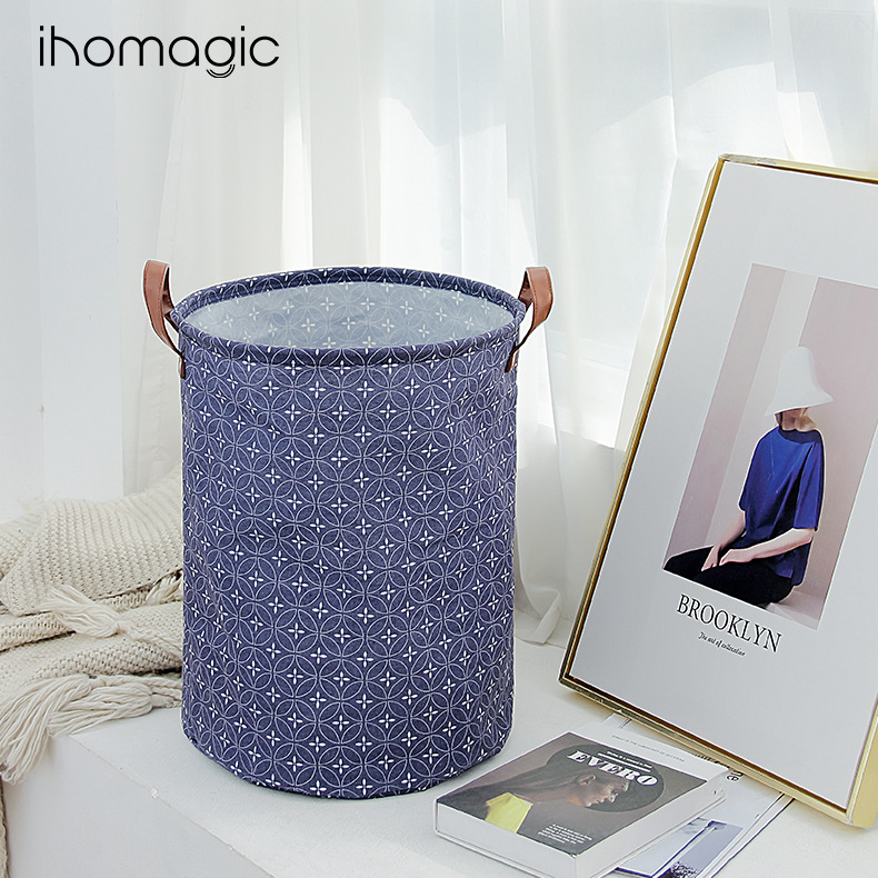 玩具收纳桶家用脏衣洗衣篮日系简约可折叠收纳筐杂物脏衣篮收纳