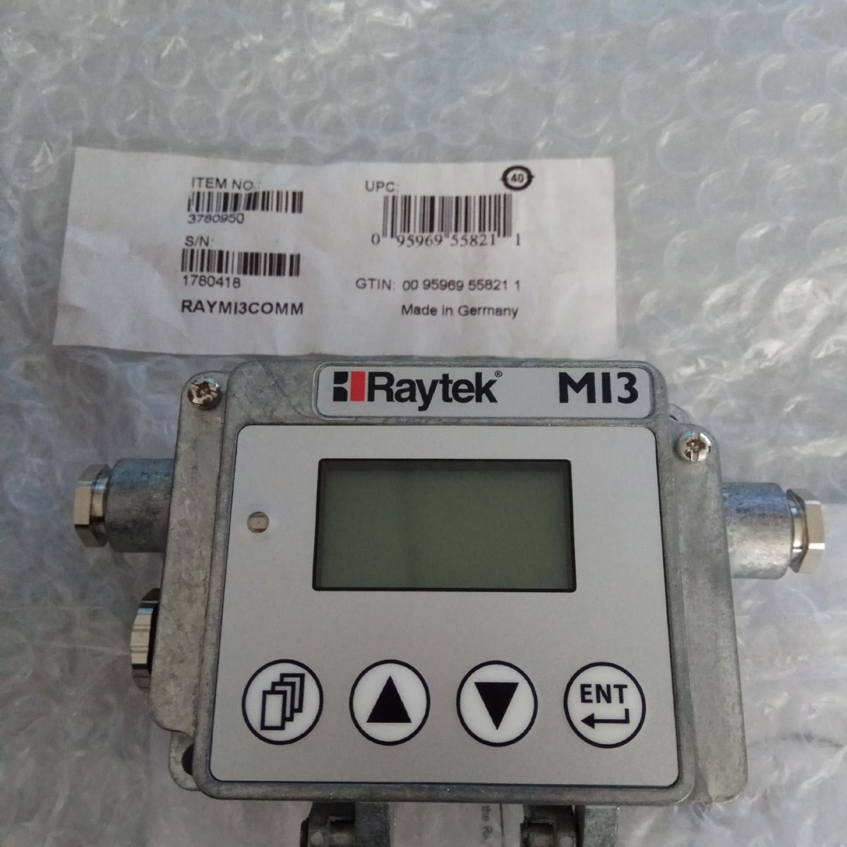 雷泰Raytek MI310LTS探头+RAYMI3MCOMM在线式测温仪的通讯显示仪