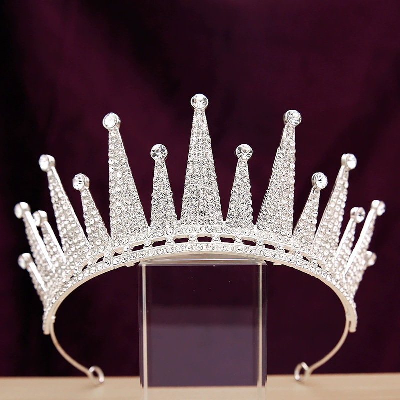 Tiara for bride, wedding dress, accessory, crown, Japanese and Korean, Birthday gift