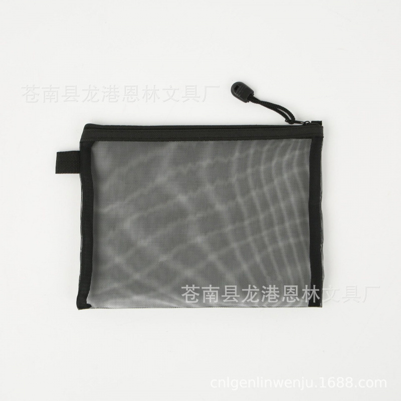 Bolsa de maquillaje de malla personalizada simple portátil de gran capacidad de viaje bolsa de almacenamiento portátil bolsa de lavado