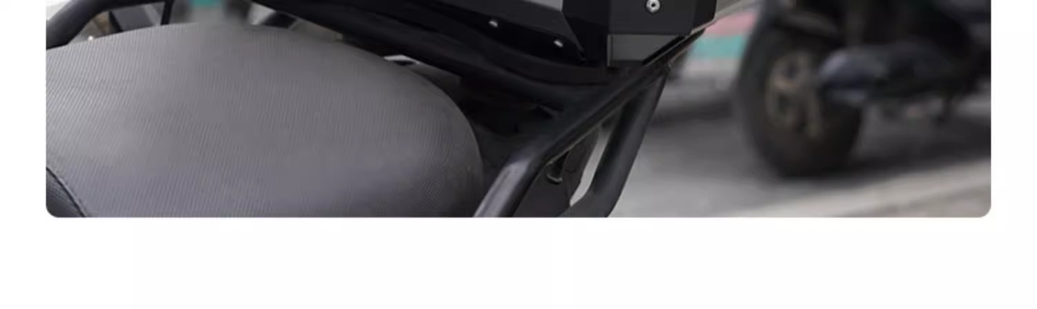 Motorcycle trunk, electric vehicle trunk universal model backrest, waterproof, non-slip, high-fit silicone cushion