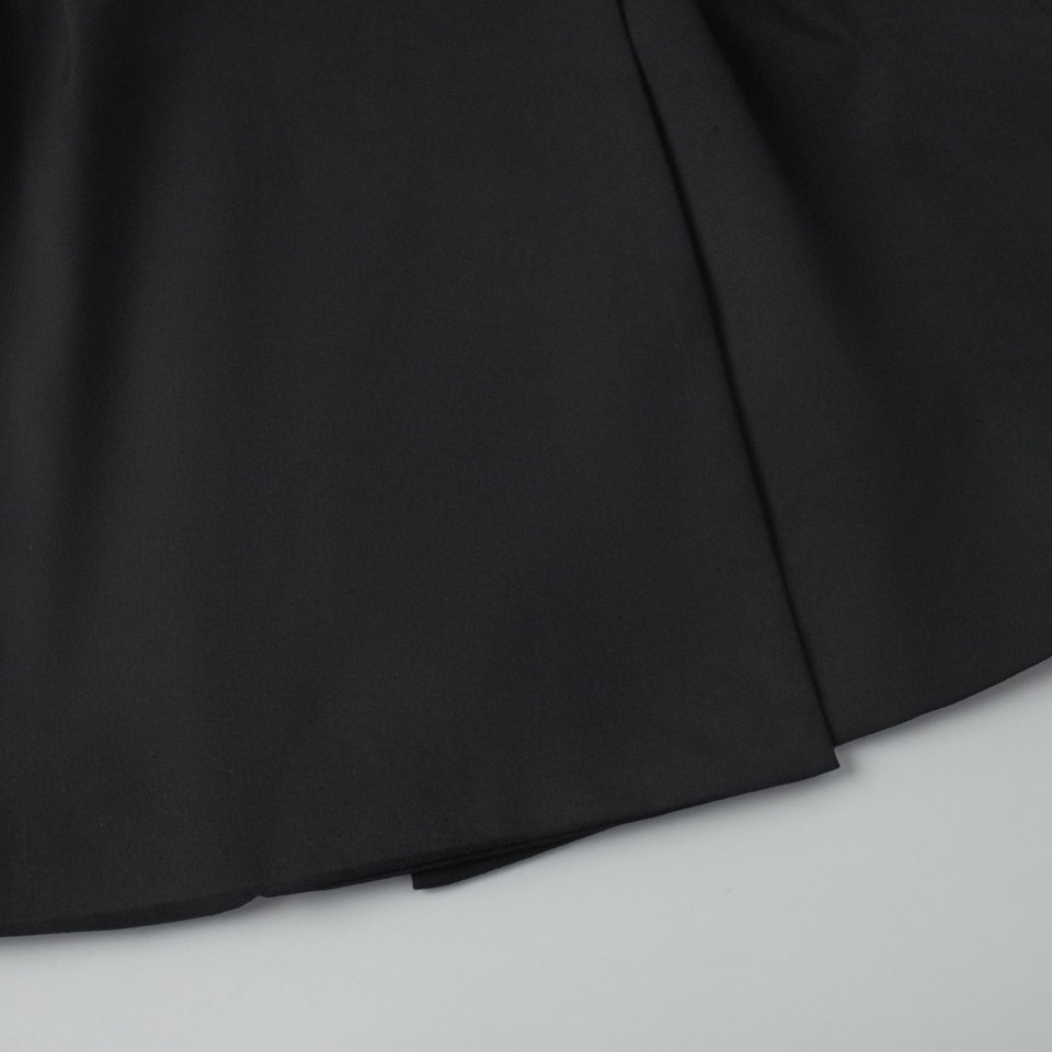 Đầm blazer nữ dáng chữ A cổ chữ V dài tay thắt eo cạp cao — Màu trắng, Màu đen chi tiết 12