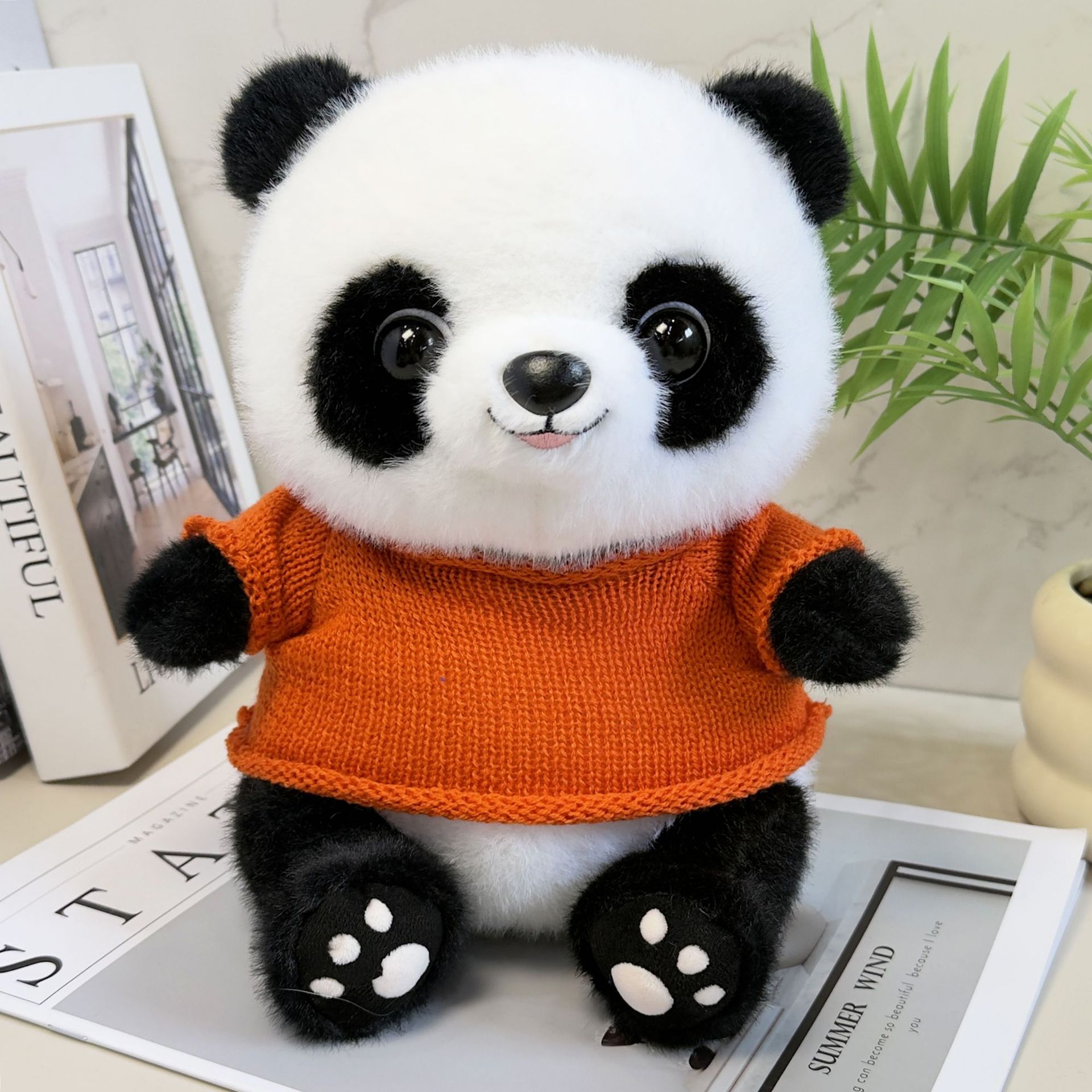 Cute tesoro nacional panda muñeca muñeca de peluche muñeca panda muñeca Chengdu logotipo de la empresa de impresión de recuerdos