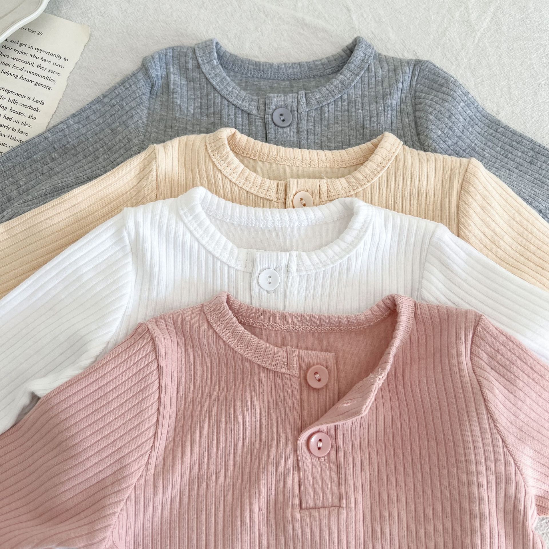 Cute Solid Color Button Cotton Hoodies & Sweaters display picture 5