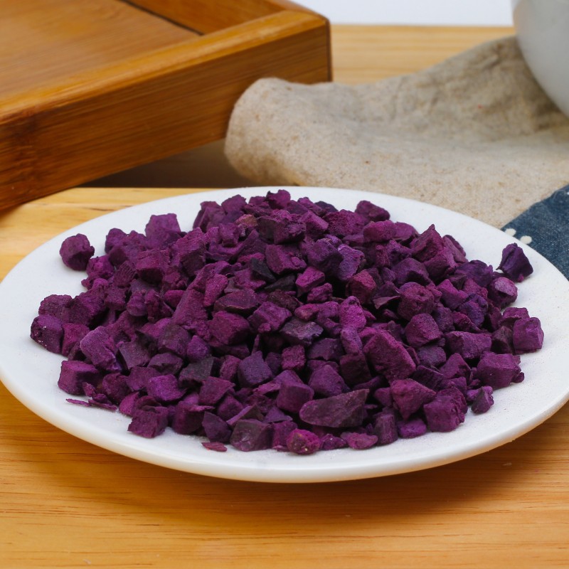 Dried Purple Sweet Potato Pellets/Diced Dried Purple Sweet Potato, Bulk Wholesale Manufacturer, Baking Ingredient Oat Flakes, Supplementary Material