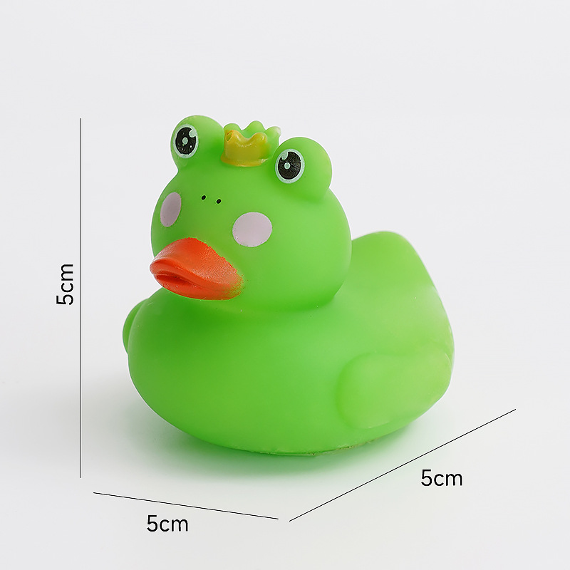 Pequeños animales de pellizco pato juguetes de agua pato bebé juguetes de baño regalos para niños sonidos pato amarillo