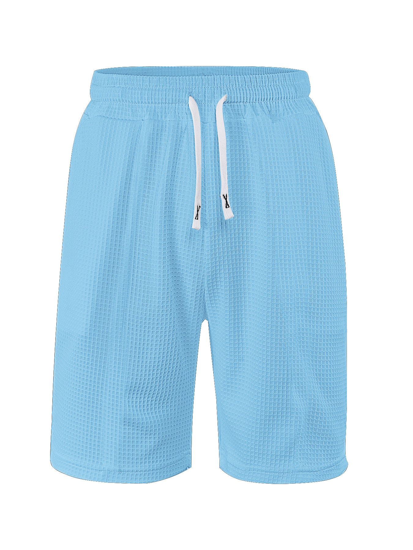 Amazon TK ropa de hombre transfronteriza comercio exterior Europa y América verano nuevo gran waffle hombre rápido secado pantalones cortos casuales de color sólido