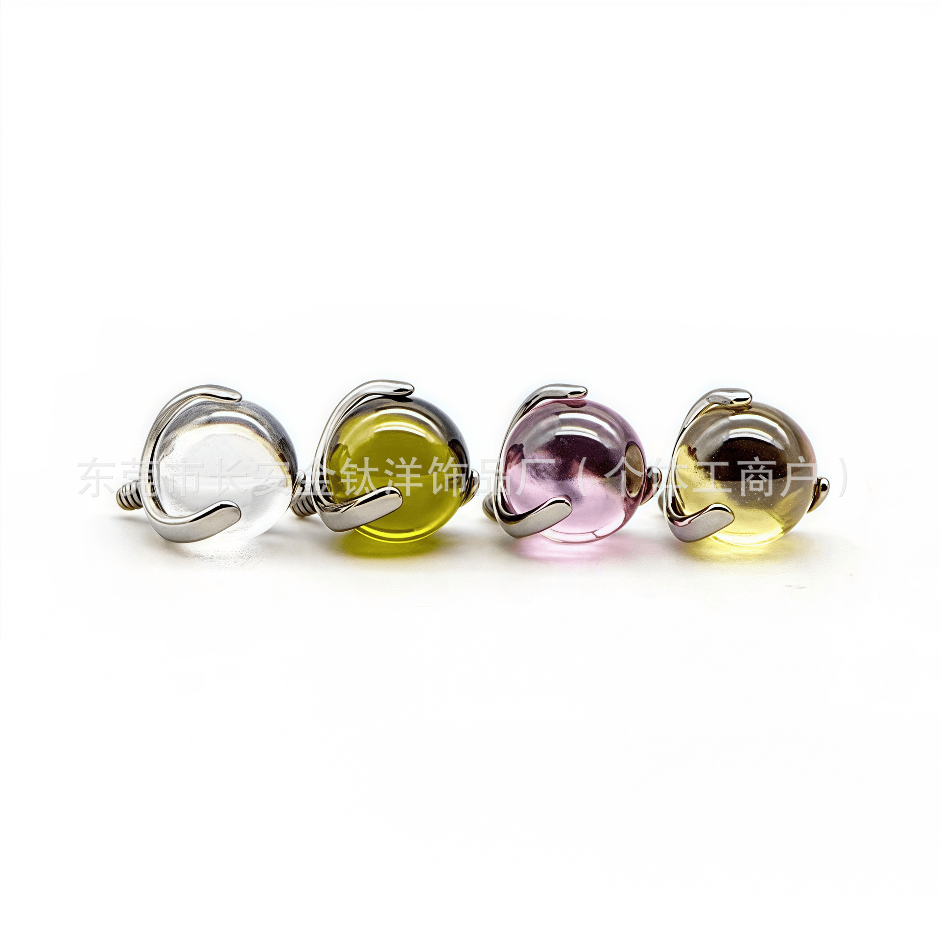 Labret piercing jewelry detail image