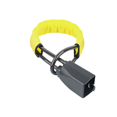buckle lock retractable steel cable – Car lock - yellow