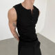 25SS [Original] American Street High Sense Henry Collar Sports Vest Summer Island Holiday Beach Wind