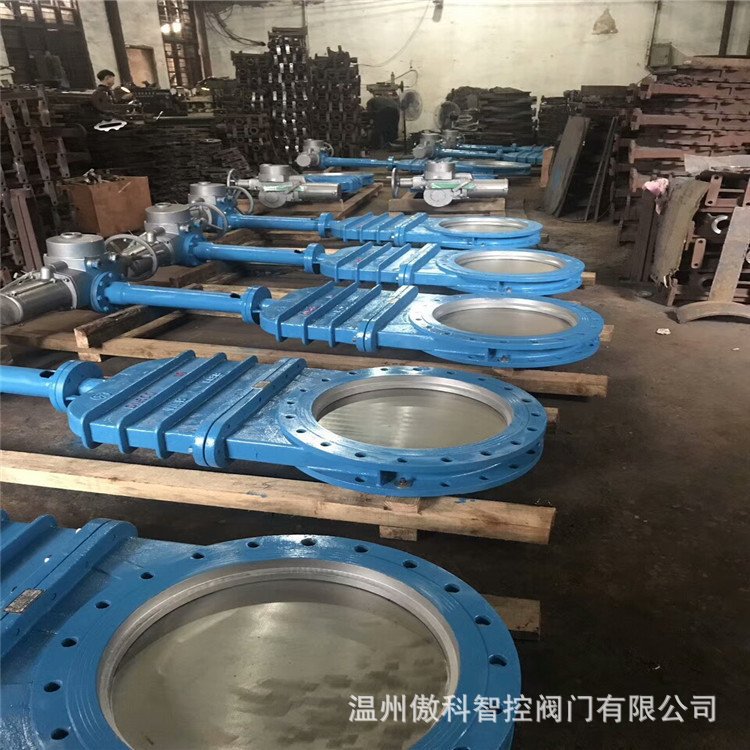 DMZ973X-10C DN100 电动暗杆刀型闸阀 铸钢刀闸阀 DMZ973X-10P