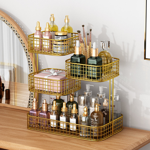 Cosmetics storage box, dressing table shelf, bathroom, washtable shelf, tabletop, lipstick and skin care product storage rack