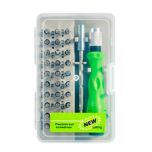 32-in-1 watch and mobile phone disassembly and repair household 7389 hardware tools multi-purpose bit screwdriver set