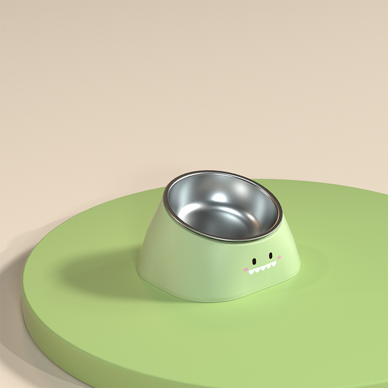 Pet doble tazón anti-volque beber automático para perros tazón de alimentación para gatos boca inclinada alimentación anti-asfixia tazón de alimentación lenta al por mayor