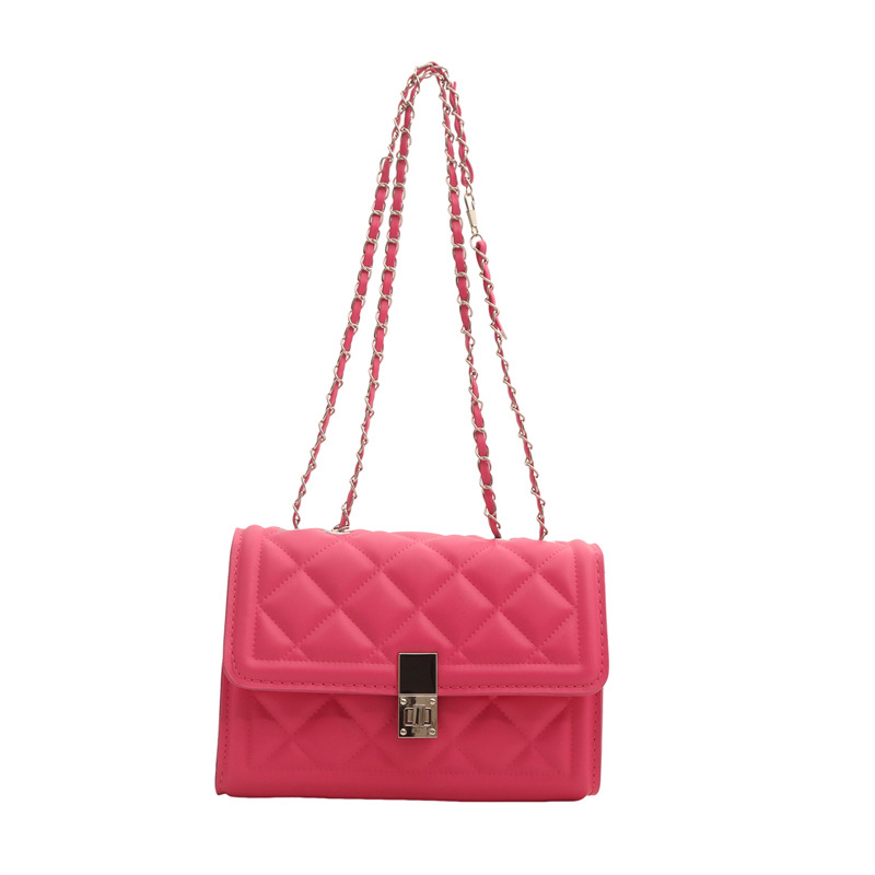 Borsa a tracolla donna trapuntata con catena, elegante borsetta_voghion.com
