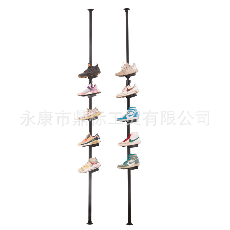 服装店鞋货架运动鞋子展示架商场上墙鞋托鞋店货架鞋柜卖鞋架子
