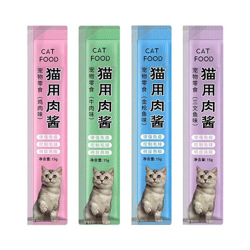 Cat Snacks Doraimeo Cat Strips Small Fish Miaoxian Wet Food Pack Liquid Nutrition Fattening Kitten Licking