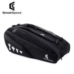 Greatspeed Grand Slam 6-Pack Tennis Bag Badminton Bag Single Shoulder Double Shoulder Independent Shoe Compartment Wimbledon Version