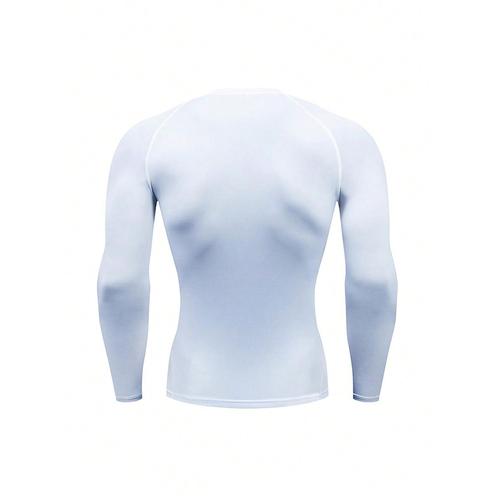 Men's Long Sleeve Sports Base Layer Breathable Quick Drying Top_voghion.com