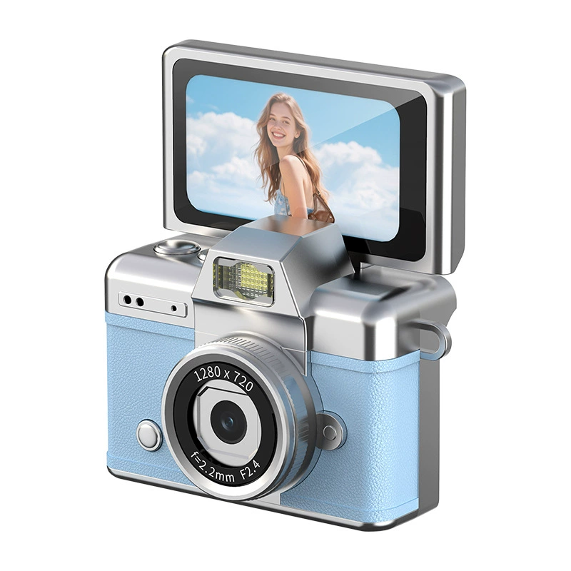 CCD digital camera new student self-portrait video vlog camera flip screen high-definition thumb mini camera
