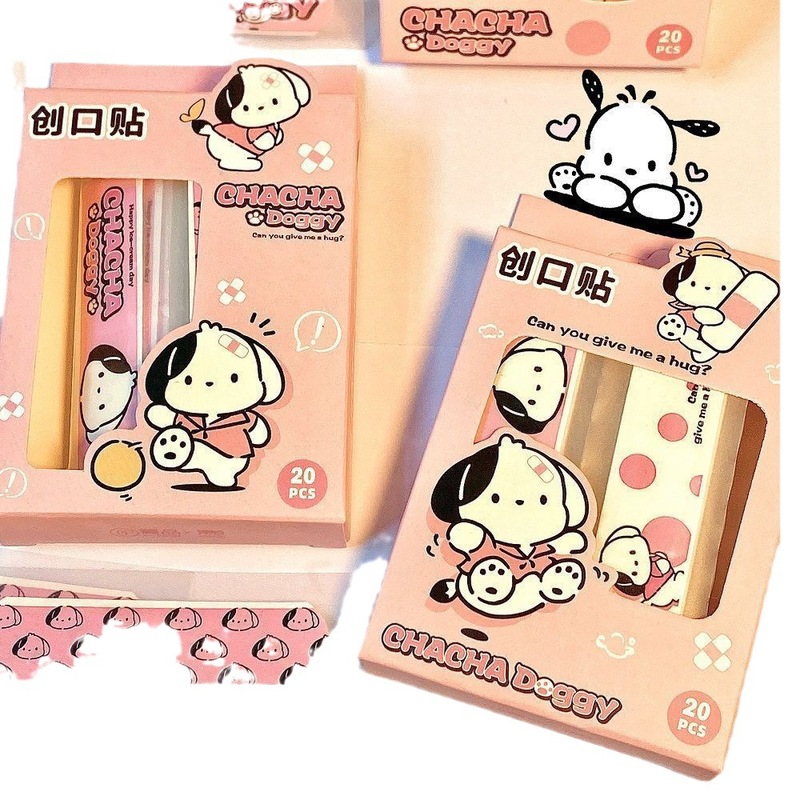 漫画の絆創膏 装飾ステッカー かわいい高見え装飾絆創膏 かわいい 防水 通気性 パチャ犬 OKバンジー|undefined
