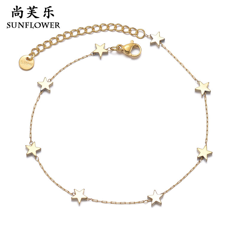 Elegant universal ankle bracelet stainless steel