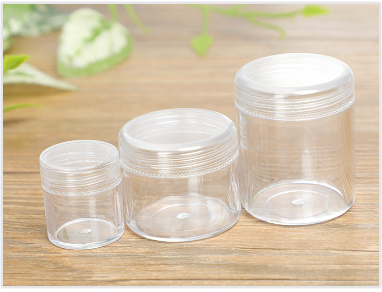 Mini Jewelry Capsule Pill Storage Box Round Box Threaded With Lid Sealed Transparent Plastic Packaging Box Wholesale display picture 5