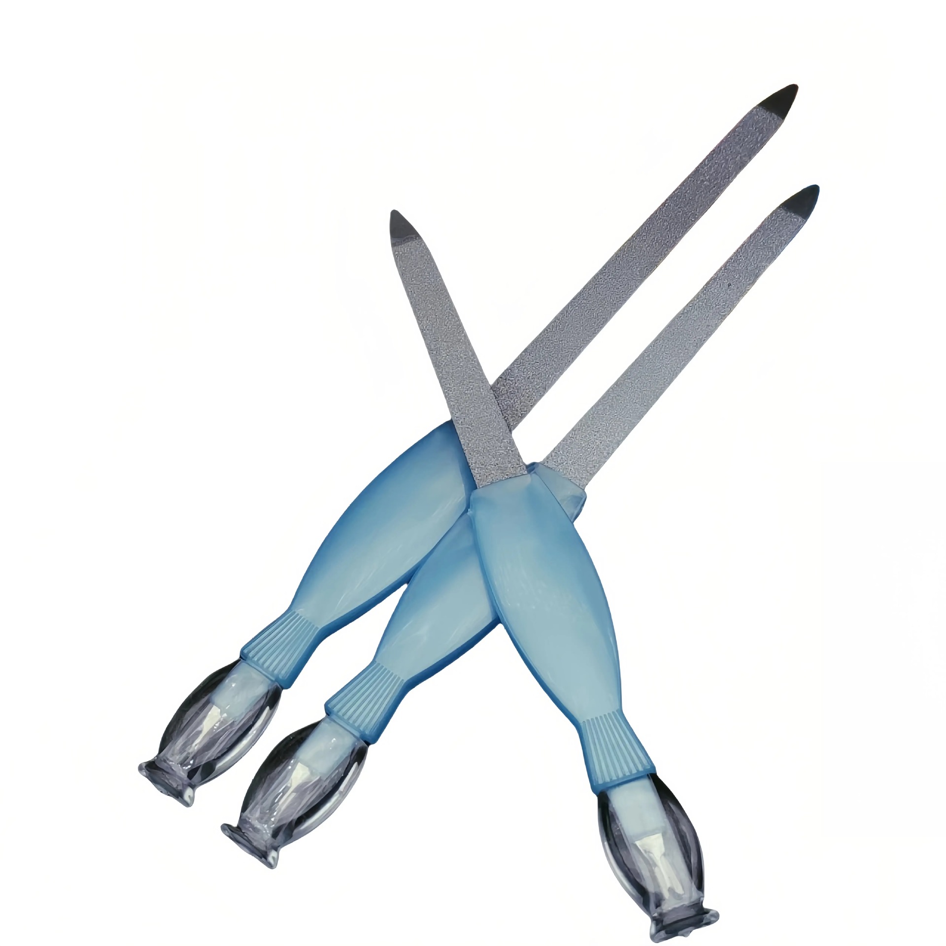 Archivo de uñas de dos cabezas herramientas de manicure de acero inoxidable archivo de uñas de fricción de uñas archivos de manicure al por mayor