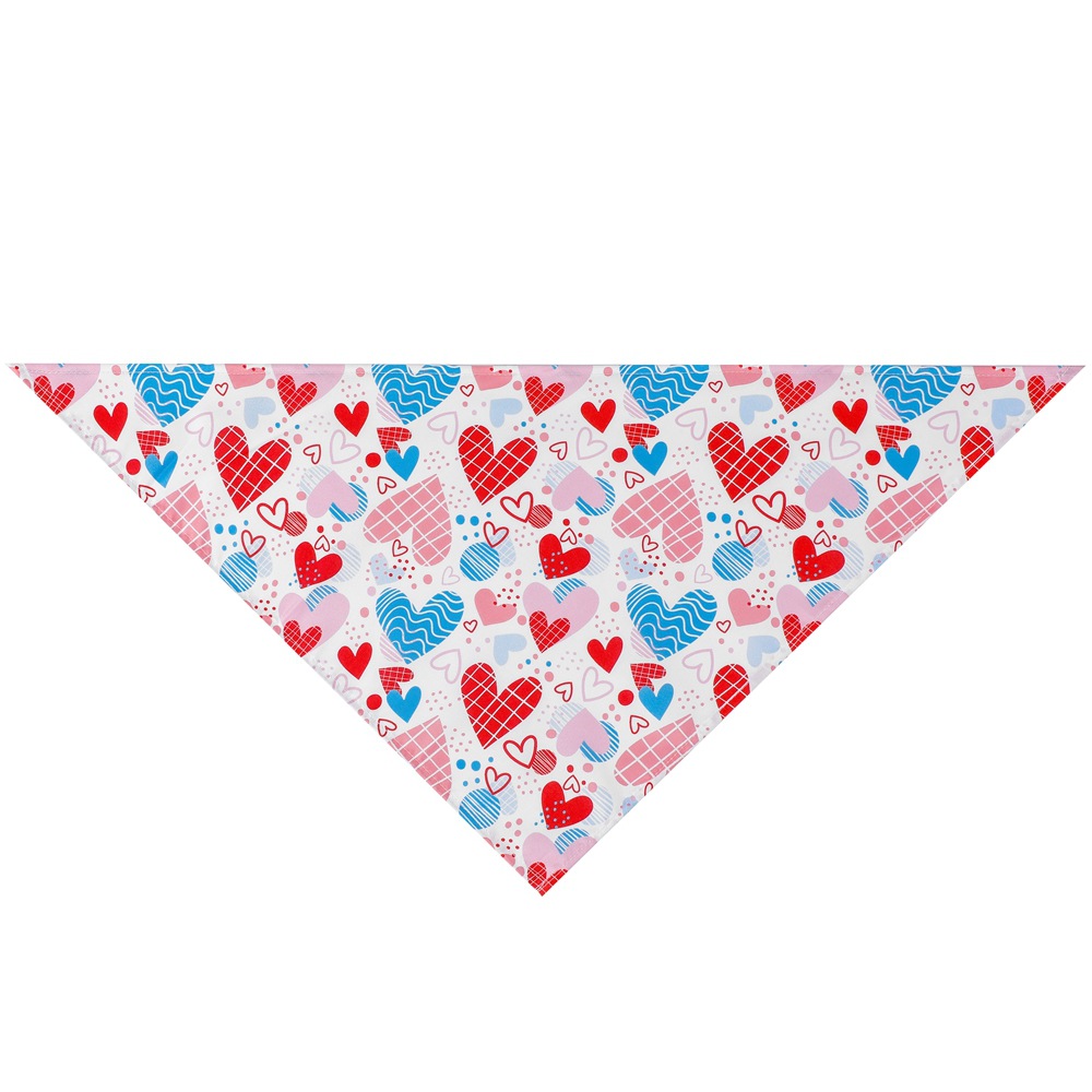 Transfronterizo nuevo animal doméstico Toalla de saliva casual perro de dibujos animados mascota toalla triángulo accesorios perro toalla mascota bufanda