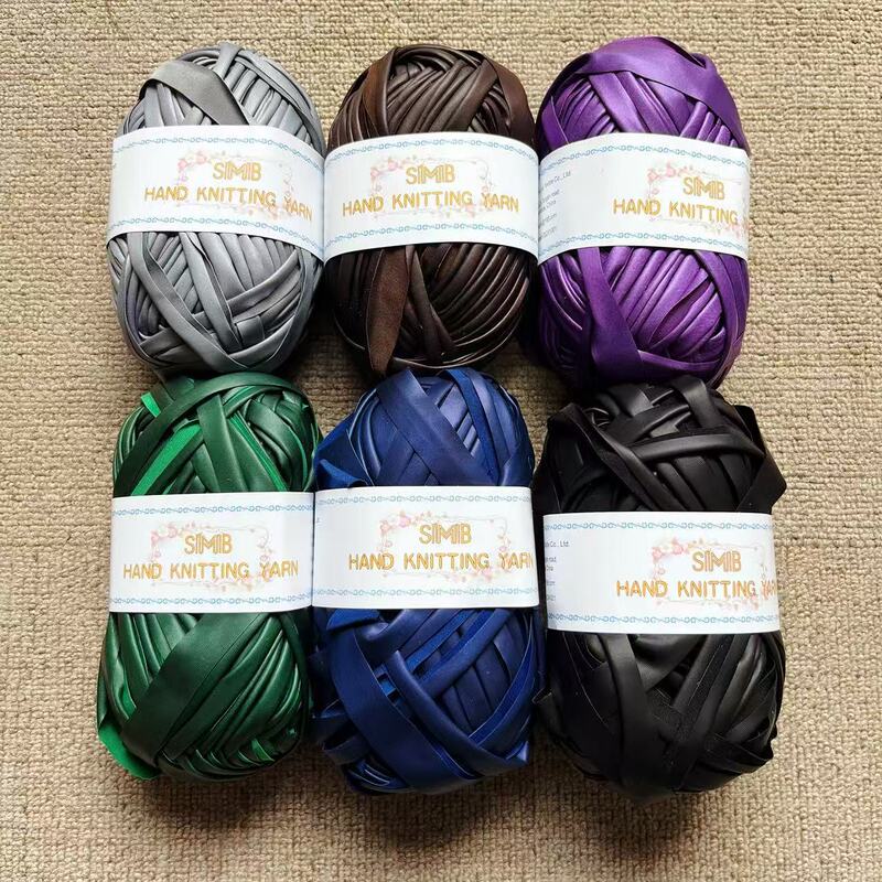 Huicai in stock leather 1.5cm wide single-sided matte fabric strip handmade crocheted DIY leather fabric strip bag