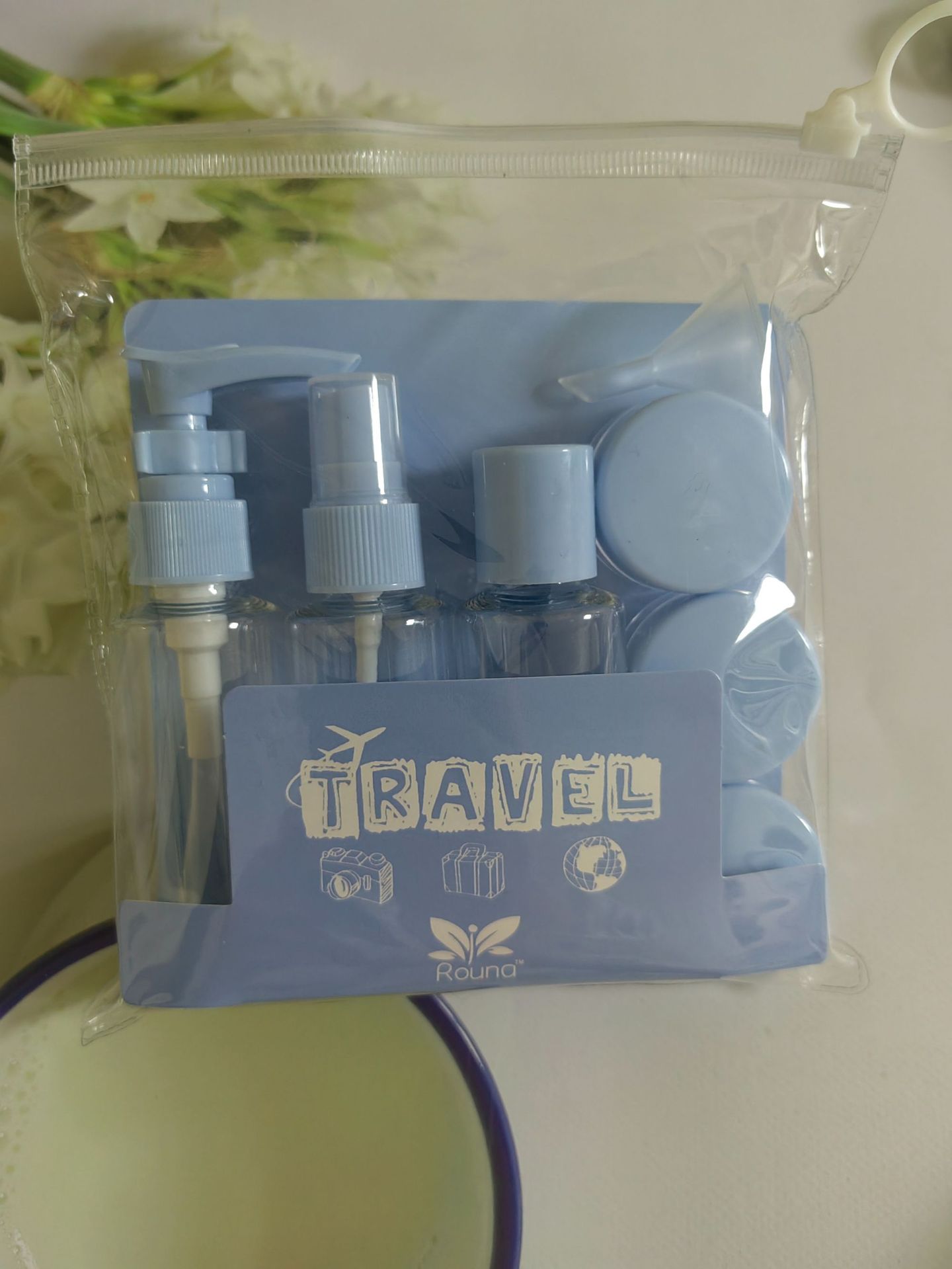 50ml; azul claro; PET