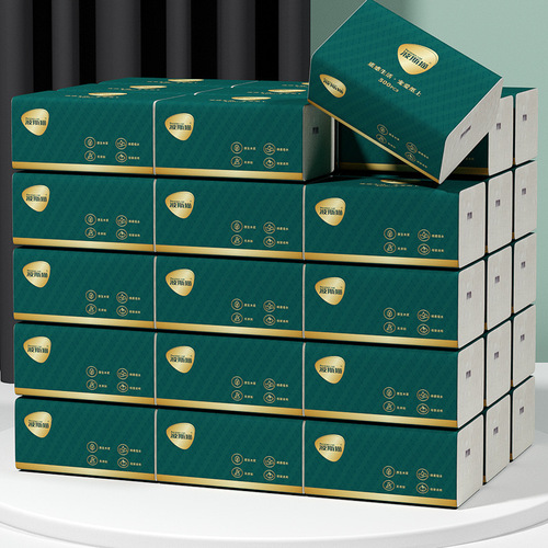 Persian Cat Large Pack 500 Sheets Facial Tissue Paper Home Bulk Economical Packaging Toilet Paper Facial Tissue Handkerchief Napkin