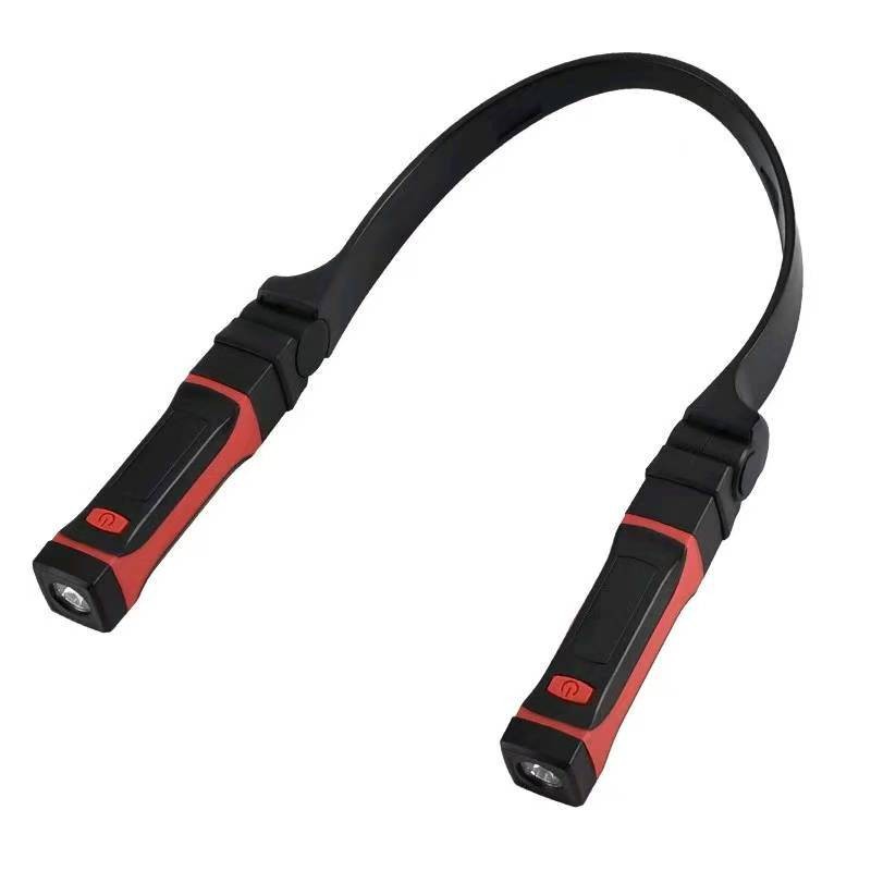 Cross-Border New Model Magnetic Neck-Hanging Lamp USB Charging Night Reading Headlamp Outdoor Lighting Camping Lamp Auto Repair Led Work Light