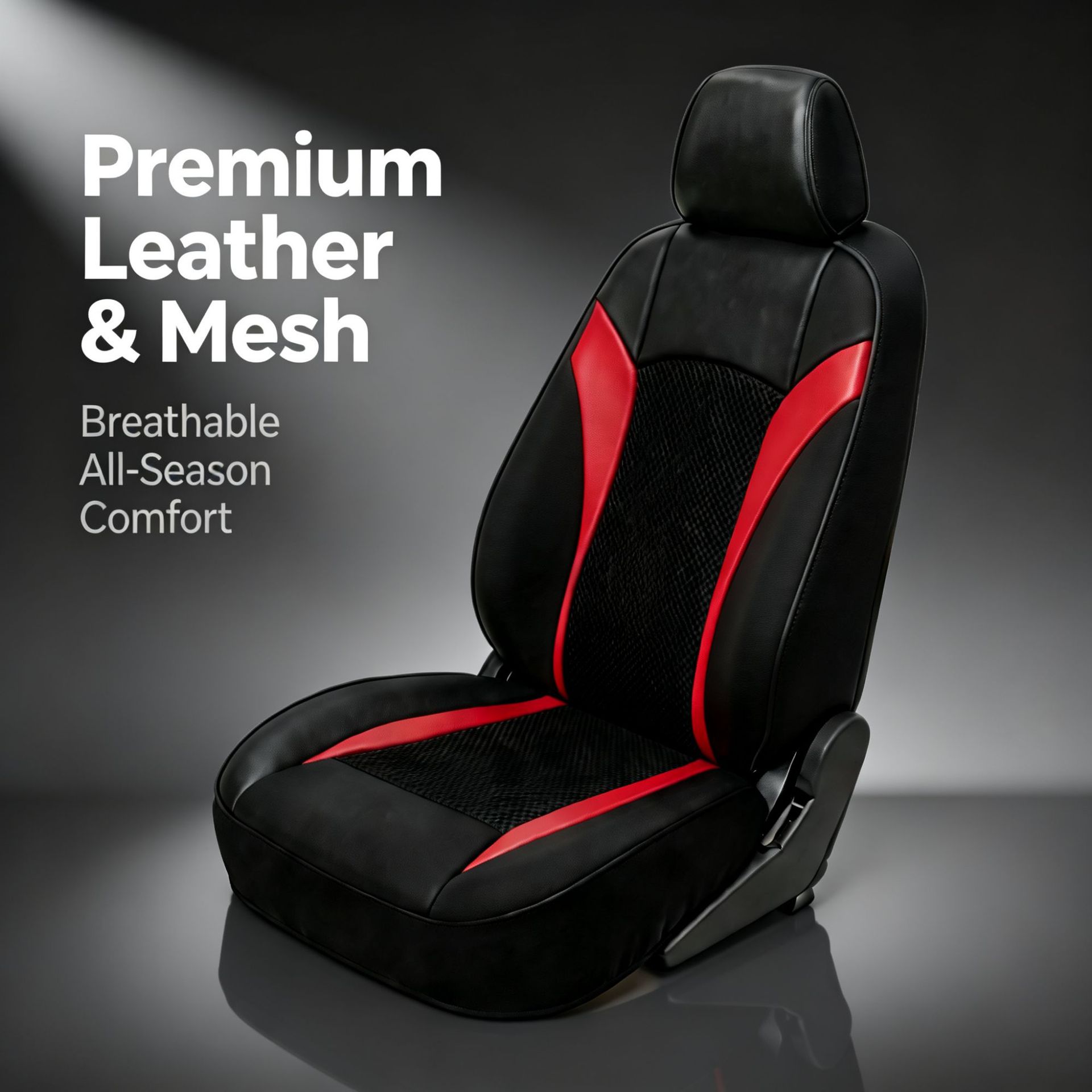 New cross-border car seat cushion, single-person car seat cushion, leather breathable cushion, European and Middle Eastern car seat cushion