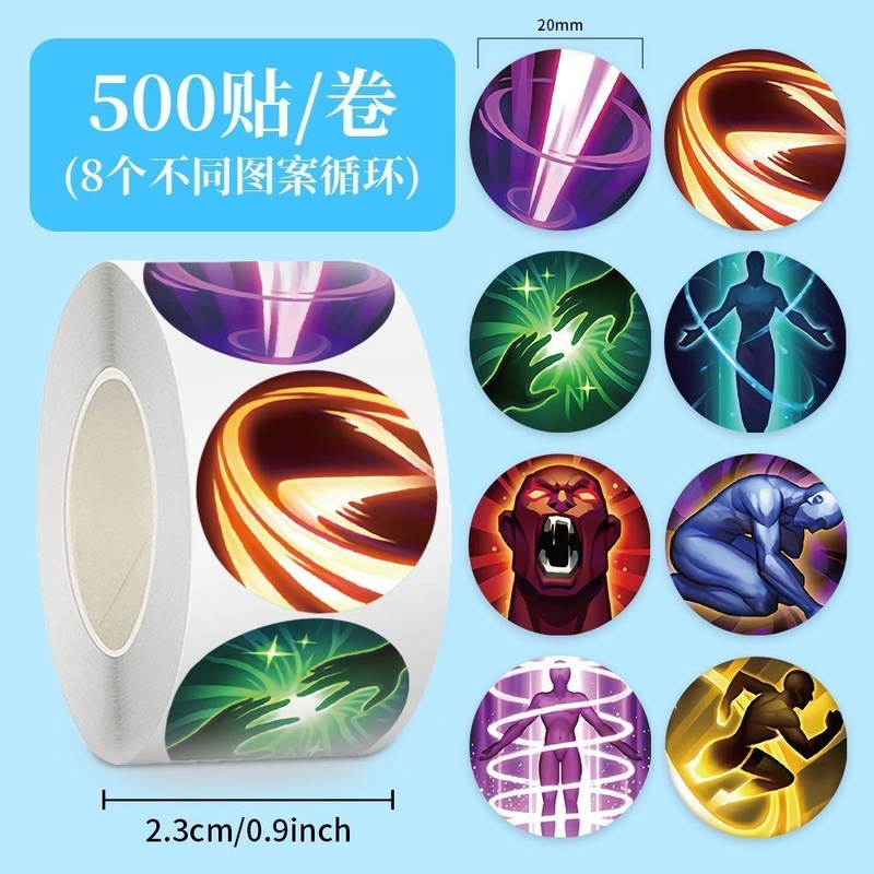 500枚/巻漫画星黛露玉桂犬装飾シールプレゼント奨励子供玩具コップ包装卸売り|undefined