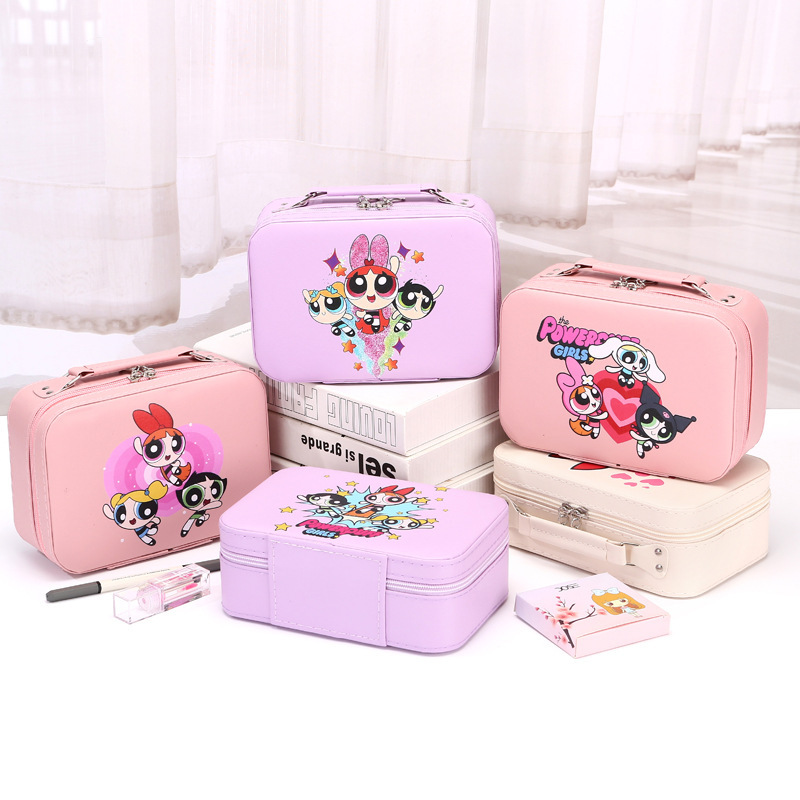 携帯用日本製化粧ポーチ 女性用 可愛い 大容量 女の子用 ハンドバッグ 高品質 スキンケア用品 旅行用収納|undefined