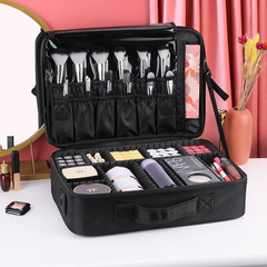 Large Makeup Bag Dividers Makeup Box Full Set Travel Convenient Hand Carry Nail Beauty Cosmetics Micropigmentation Tool Bag Factory
