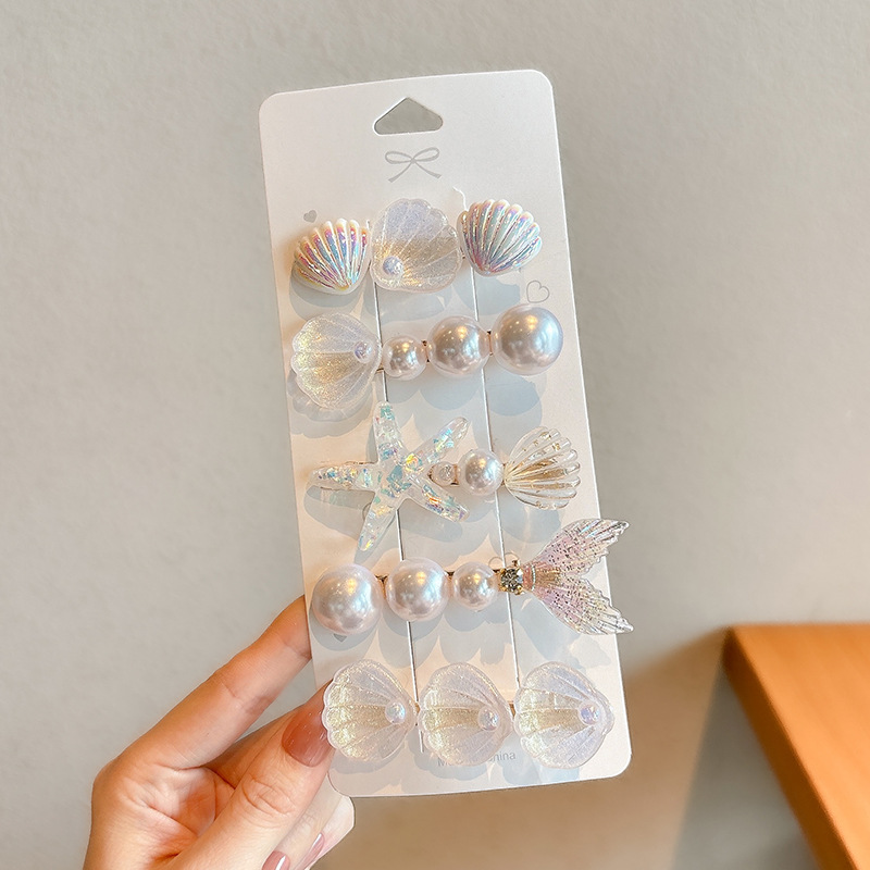 Pinza para el cabello para niños de dibujos animados coreanos, clip para flequillo en la frente femenina, horquilla rota lateral, horquilla de sentido avanzado, clip para bebé, tocado